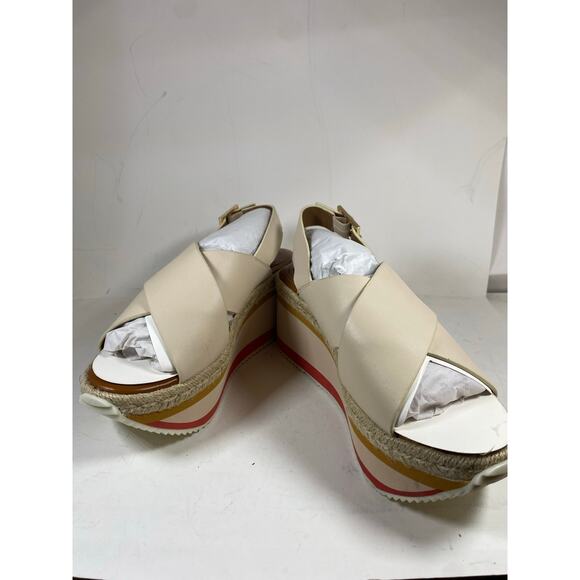 Enzo Angiolini Eva Wedge Sandals NWT 9W - Picture 1 of 10